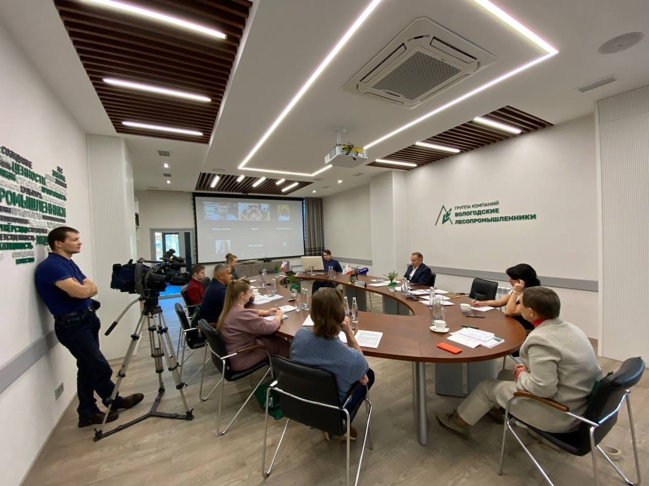 The traditional press conference dedicated to the Company Day was held by the Vologda timber industry workers
